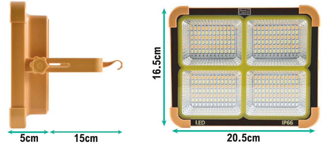 FOCO LED SOLAR 100W