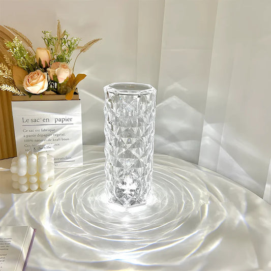 Lámpara LED Cristal de 12 Colores  Elegancia que ilumina
