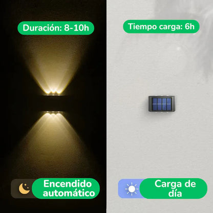 Aplique Solar de pared para exterior